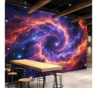 Generico Carta Parati Tessuto Non Tessuto 450x315cm Universo Galassia carta da parati per cucina Nebulosa Planetaria Stampa su tela effetto olio senza giunture, perfetta per corridoi o pareti scala
