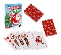 Generico Carte da gioco - Classico gioco da tavolo di Natale | Giochi di carte versatili per la famiglia | Per bambini adulti, riempitivo per calze per feste della vigilia di Natale, riunioni a casa