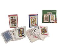 Generico Carte da Gioco Set 2 Mazzi carta Poker Black Jack Ramino Scala 40 Playing Cards Plastificate Burraco 2 Mazzi da 54