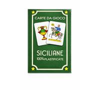 Generico Carte da Gioco Siciliane 100% Plastificate - Mazzo Tradizionale Italiano per Briscola Scopa Tressette