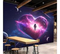 Generico Carte Da Parati 3d 450x315cm Astronauta carta da parati per mobili Romanzo Fantasy Pannello 3D su tela pittorica, senza carta da parati, perfetto per zona notte