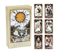 Generico Carte Dei Tarocchi Per Principianti - Tavole Dei Tarocchi Mazzo Artistico,78 Carte Per Esplorazione Spirituale, Compagno Per Attività Interattiva Per Casa, Picnic, Scuola, Sala Giochi