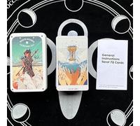 Generico Carte dei Tarocchi scatola di ferro e manuale di istruzioni in inglese, 4 x 2,4 pollici (muse cat tarot)