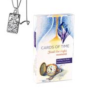 Generico Carte del tempo: Trova il momento giusto Oracolo - Pocket Edition, Cardstock, ideale per i principianti, include carte e collana