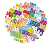 Genérico Carte di conversazione per bambini: Gioco interattivo da 60 pezzi, Carte notturne, Routine giornaliera in Aula, Stile di vita, Crescita domestica, educazione, legame scolastico