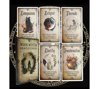 Generico Carte Divinatorie Mistiche, Set di 8 Carte con Messaggi Ispiranti, Design Vintage Luna e Natura