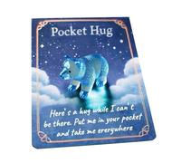 Generico Carte Motivazionali - Ricevi Un Cartoncino Amico Abbraccio Animale,Giocattolo In Resina Di Sostegno Per Studenti Figlie Amici Scuola Compleanno Natale Attività