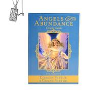 Generico Carte Oracolo Angeli dell'Abbondanza - Edizione Tasca, Carta Rame, Ideale per Principianti, Include Carte & Collana