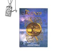 Generico Carte Oracolo Rune - Mazzo di Tarocchi Tasca per Principianti con Collana