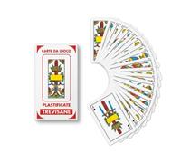 Generico Carte Trevisane 100% Plastificate - Mazzo da 40 Carte da Gioco Professionali, Impermeabili, Resistenti e Lavabili, Ideali per Scopa, Scopone, Briscola, Tressette e Asso Pigliatutto