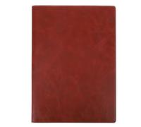 Generico Cartella Portatile Pu Marrone Multifunzionale e Design in Portfolio Organizer Raccoglitore ad Anelli Documenti per Ufficio e Uso Outdoor per Conferenze e Riunioni