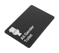 Generico Cartello Bagno Unisex con Segnaletica Braille Inclusiva, in Abs Resistente per Uso Interno ed Esterno, Indicazioni Tattili per Servizi Igienici Accessibili a Tutti i Sessi