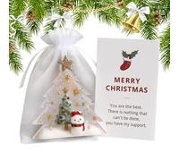 Generico Cartolina di Auguri di Buon Natale, Biglietti Augurali Natalizi con Decorazioni Albero Pupazzo di Neve, Decorazione per Scrivania per Interni Casa Cucina Festa Invernale