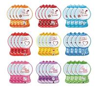 Generico Cartoline di caramelle di San - Materiale in carta e nastro | Supporto per macchinetta per caramelle gommose da 6 pollici, 270 g, set da 36 pezzi fai da te, migliora la gioia per l'aula scol
