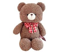 Generico Cartoon Bear Plush Toy, Stuffed Animal Doll, 11.81x2.5x19.69 inches Decorative Cute Cotton Comfortable Sofa Decoration for Kids Bedroom, Children Room, and Home Display