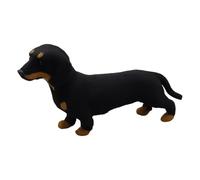 Generico Cartoon Dachshund Plush - Funny Dog Stuffed Animal | 11x8x8cm Simulated Doll with Cute Features, Dark Brown Soft Toy with, Decorative Collectible for Kids Teens Adults Family