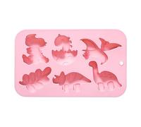 Generico Cartoon Dinosaur Silicone Mold - 6 Cavity Dinos Cake Molds | DIY Baking Set for Chocolate, Candy, Jellos, Cupcake, Cute Dinosaur Decorations for Parties, Kids Baking, Creatived Dessert Mold