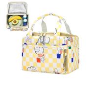 Generico Cartoon Insulated Bag, Reusable Thermal Cat Design Tote Kids, Cute Children Lunch Bags for School, Daycare, Picnics, Field Trips, Workplace, Travel, Family Outings, 10.63x6.69x6.69 Inches