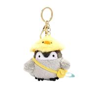 Generico Cartoon Penguin Keychains, Cute Soft Plush Toy Keychain Set For Kids, Creative Stuffed Animal Backpack Decoration And Gift, Adorable Bag Charm Pendant For Purse Zipper Keys, 3" Black White