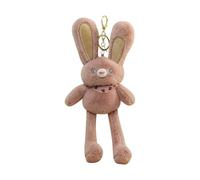 Genérico Cartoon Plush Keychain - 11.81x3.54 Inches Plush Bunny Keychain Pendant | Rabbit Toy Pendant, Funny Pull-Up Doll Charm, Decoration For Backpack, Mobile Phones, Car Keys, Bags