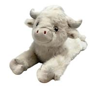 Generico Cartoon Stuffed Animal Cow, Lying Pose Plush Toy, 40x25x15cm Soft Pillow Companion with Cute Design, Kids Gift Accessory, Plush Toy with Huggable Build, Farmhouse Home Decor