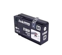 Generico Cartuccia d'inchiostro compatibile C180F C180f, compatibile for cartuccia d'inchiostro della stampante Ricoh 60L71A 60L68A 60L69A 60L70A(C180F-BK)