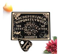 Generico Carven Board - Sun Pattern, Sun And Moon Black Divination Wood Boards, Engraved Boards, Carven Board Suns Pattern, Ouija Style | Wiccan Altar Supplies