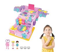 Genérico Casa delle bambole Castello di Giocattolo,Casa delle bambole con e Giochi di simulazione di costruzione | Regalo di casa dei giochi per ragazze di 3 anni o più, decorazione natalizia
