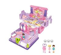 Generico Casa delle bambole del castello, Casa delle bambole con e giochi di finzione per costruire giocattoli, Mobili da sogno per casa , giocattoli per ragazze rosa, decorazioni natalizie per ca