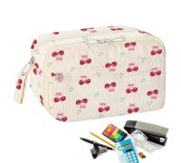 Generico Casa Di Carina | Borsa Di Cancelleria Portatile | Organizzatore Di Grande Capacità per Penne, Sovrani, Gomme | Borsa per Il Trucco Da Viaggio per Scuola, College, Ufficio, Classe D'art