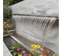 Generico Cascata incassata per Un Flusso d'Acqua Sereno - Ideale per Giardini, Cortili e fontane per Piscine Fuori Terra, valorizza l'estetica degli spazi Esterni.