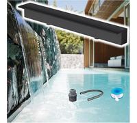 Generico Cascata per Piscina Personalizzata Color Argento - Fontana da Giardino con Accessori Decorativi a spruzzo integrati per un'estetica Esterna Che migliora l'esperienza e l'atmosfera della pisc