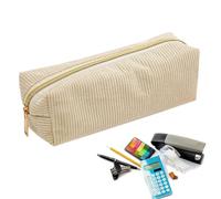 Generico Caschetto a - 7.87x2.76x2.76 pollici con cerniera grande borsa a penna | Custodia a per vellutoy portatile per gomma, marcatore, sovrano, note appiccicose, ufficio, uso quotidiano, viagg