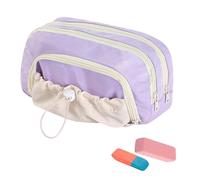 Generico Caschetto a carina, borsa a con coulisse, organizzatore di articoli di cartoleria a grande capacità impermeabile, 9.06x3.94x5.12 pollici, tessuto robusto, spazio di viaggio leggero per s