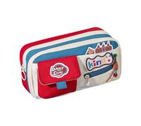 Generico Cascia A - Custodia A Estetica | Organizzatore Vintage A Grande Capacità Con Cerniera | Spazioso Supporto Per Strumenti Di Scrittura | Scrivere Un Utensile Per Disegnare La Cancelleria P