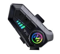 Generico Casco Wireless Motociclistico - Casco Impermeabile Leggero, Comunicazione Intra -ear Avanzata Audio | Strada Per Viaggi In Campeggio Esterno Campeggio Start Intercom Rumore Integrato