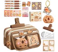 Generico Case Di Capybara Cute - Caso A Capybara | Transparent Cute Pencil Cash Capybara | Capybara Pencil Case | Transparent Cute Pen Cash Con Compartimenti | Titolare Della Custodia A Penna | G
