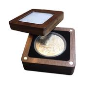 Generico Casella Di Visualizzazione moneta- Porta moneta-Superiore Trasparente, Portatile, Organizzatore Di Monete Da Collezione | Scatola Di Stoccaggio Delle Monete A Slot Singolo, Vetrina Protettiv