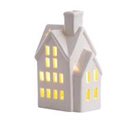 Generico Casette di Natale in Ceramica - Decorazione da Scrivania con Luce LED - Centrotavola Natalizio,per La Casa per Le Feste Il Tavolo Gli Interni La Mensola del La Festa L Esposizione Stagionale