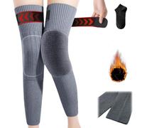Generico Cashmere Over-The-Knee Warm Socks,Cashmere Warm Knee Pads,Extra Long Unisex Winter Thermal Anti Slip Warmers Leg Sleeves