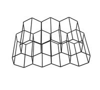 Generico Casier à à 3 niveaux - Support à en fer pour 9 bouteilles, présentoir de comptoir stable, grande capacité | Pour la maison Bar cuisine salle à manger cave à organisateur de stockage de fêt