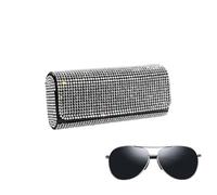 Generico Caso di occhiali | Porta di elegante a monte | Brilliant Lunnettes Case con un guscio duro scintillante | Sun Lunnettes Case ideale per adulti e bambini, anti-calazzone e protettore
