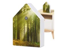 Generico Cassa Sonora del cinguettio degli - Dispositivo Musicale a Rumore Bianco con Timer e sensore di Movimento | Carillon Rilassante per Il Canto degli, per casa, Giardino, Camera da,