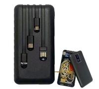 Generico Cassaforte - ABS 5,51x2,68x0,79 Pollici | sicura Portatile per deviazione | Contenitori di Valore mascherati a Forma di Power Bank, Scatola con Scomparti nascosti per Chiavi e Carte