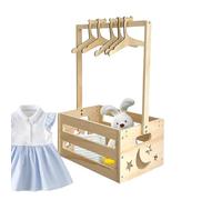 Generico Cassetta Per Armadio Con 5 Appendini - Regalo Shower | Organizzatore Nursery Per Soggiorno E Camera Da Set Regalo Completo Per Festa Nascita Battesimo Riunione Familiare