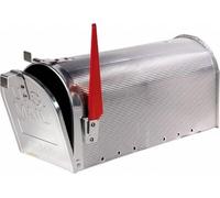 Generico Cassetta Postale per Esterni in Alluminio Argento Hangar Maurer COMPLEATA di PALO Sostegno