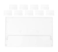 Generico Cassette Storage Organizer 10 Pezzi in ABS Trasparente per Nastro Audio Uso Domestico e Archivio