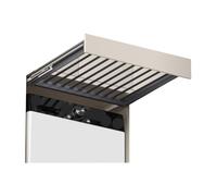 Generico Cassetto porta pantaloni estraibile, cestello estraibile sopra la lavatrice, cestello estraibile for armadio a muro con guide scorrevoli(Color 2,55x45-60cm)