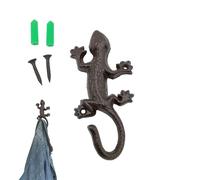 Generico Cast Iron Animal Hook - Rustic Wall Mounted Rack With Vintage Decorative Hanger | Heavy-Duty Farmhouse Storage Hook Coats, Bags, Towels, Hats | Antique Metal Organizer For Entryway
