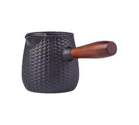 Generico Cast Iron Kettle - 600ml Teapot, Durable Cast Iron With Wooden Handle | Tea Pot For Kitchen Boiling Camping Travel Beach Indoor Outdoor Adults Child